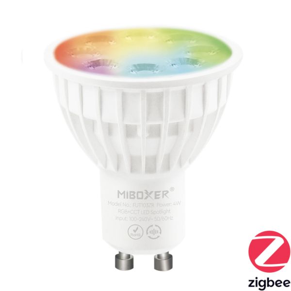 MiBoxer Zigbee Ledspot GU10 4 Watt RGB+CCT FUT103Z