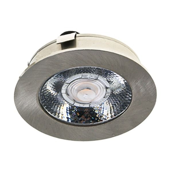 LED Meubelspot Baston Aluminium 3 Watt - 12V - 2700K - Ø63x15mm - IP44