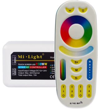 Set Milight Controller en RF afstandsbedienig voor Ledstrip RGB WW CW