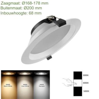 images/productimages/small/mp150012cct-led-downlight-tri-color-20w-cct-1720lm-200mm-switch.jpg