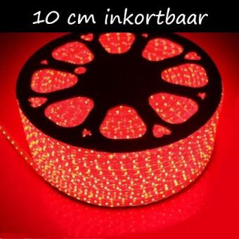 230V Ledstrip Rood per 10 cm in te korten