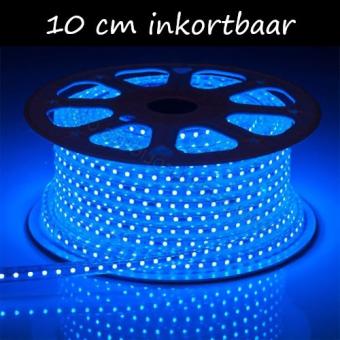 230V Ledstrip Blauw per 10 cm in te korten