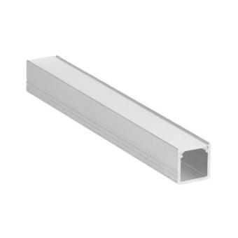 Aluminium profiel (S10) voor Ledstrip 230 Volt - 12 x 12 mm - 100 cm