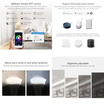 MiBoxer Zigbee Ledspot GU10 4 Watt - RGB+CCT - FUT103Z