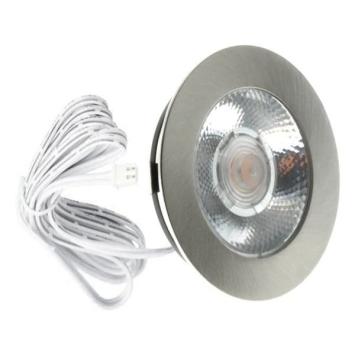 LED Meubelspot Baston Aluminium 3 Watt - 12V - 2700K - Ø63x15mm - IP44