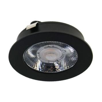 12V LED Meubelspot Zwart 2700K