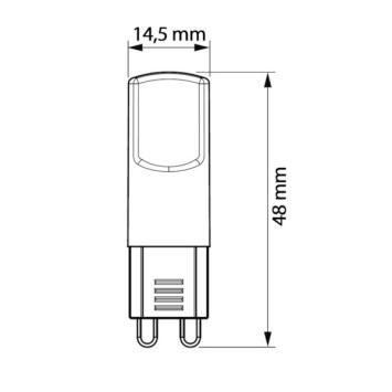 Philips G9 Ledlamp 2 Watt - 2700K - 360 graden