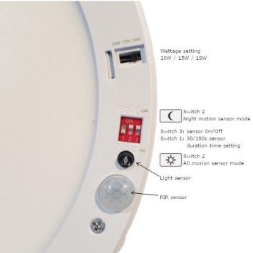 LED Plafonnière / Downlight In- Opbouw - 3000K - Ø220