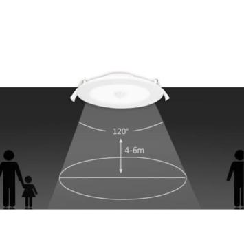 LED Downlight 12 Watt Inbouw - Bewegingssensor - 3000K - Ø170mm