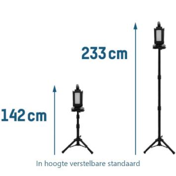 LED Werklamp Four Head 4 x 30 Watt - Inklapbaar - 14000 Lm