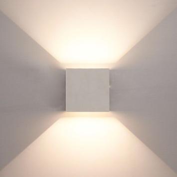 LED Wandlamp Cubo - 2700K - 6 Watt - Wit - Kubus - Dimbaar