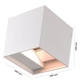 LED Wandlamp Cubo - 2700K - 6 Watt - Wit - Kubus - Dimbaar