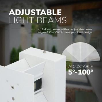 LED Wandlamp Cubo - 2700K - 6 Watt - Wit - Kubus - Dimbaar