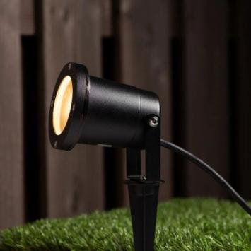 Prikspot Punto Dimbaar - vervangbare GU10 Ledspot - Zwart - IP65