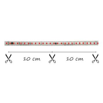 LED Strip 230 Volt -  Inkortbaar per 10 cm - Rood - Dimbaar - IP65