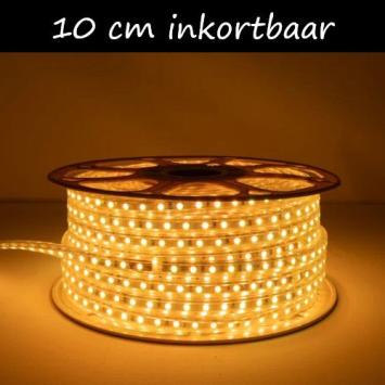 230V Ledstrip Oranje per 10 cm in te korten