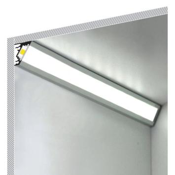 Aluminium Hoekprofiel voor Ledstrip 230V 10 cm - 20 x 16 mm - Corner 10