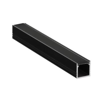 Zwart profiel (Smart 10) voor Ledstrip 230 Volt - 12 x 12 mm - 100 cm