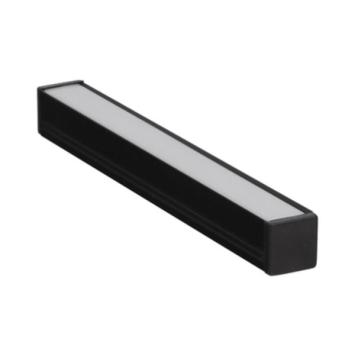 Zwart profiel (Smart 10) voor Ledstrip 230 Volt - 12 x 12 mm - 100 cm