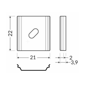 Bevestigingsclips voor Arc 12 Ledstrip profielen - 2 stuks