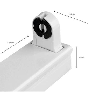 LED TL-Armatuur T8 - 120 cm - Voeding Enkelzijdig - IP22