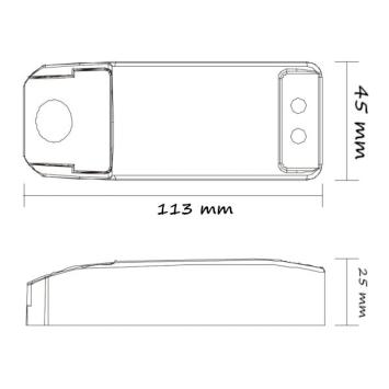 LED Trafo 105 Watt - 12 Volt - 9,8A - IP22 - Dimbaar