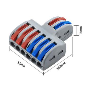 Lasklem 2 x 6 x 0,08-4mm² Cu - Flexibele en massieve draden